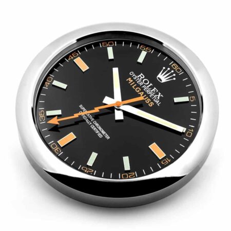 ROLEX WALL CLOCK – MILGAUSS BLACK/ORANGE 2