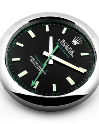 Replica ROLEX WALL CLOCK – MILGAUSS BLACK Angle Detail
