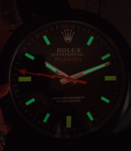 ROLEX WALL CLOCK – MILGAUSS WHITE 5