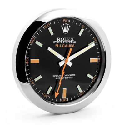 ROLEX WALL CLOCK – MILGAUSS BLACK/ORANGE