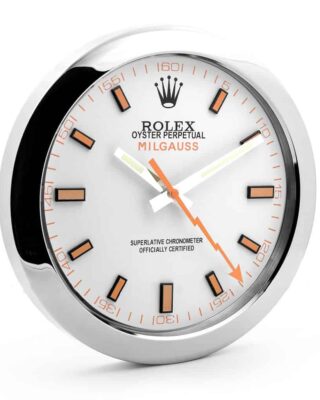 ROLEX WALL CLOCK – MILGAUSS WHITE