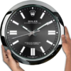 ROLEX WALL CLOCK – OYSTER PERPETUAL BLACK 2