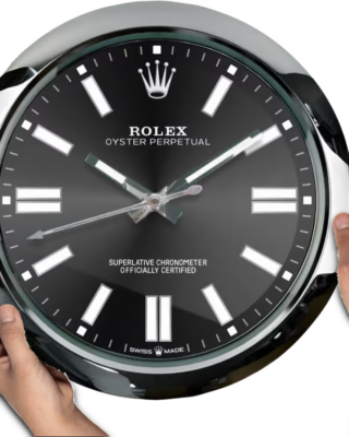 ROLEX WALL CLOCK – OYSTER PERPETUAL BLACK 2