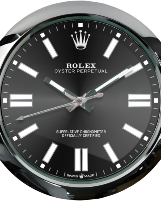 ROLEX WALL CLOCK – OYSTER PERPETUAL BLACK