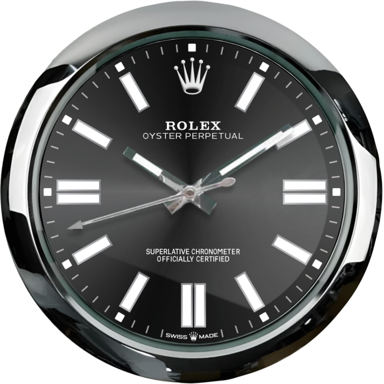 Replica ROLEX WALL CLOCK – OYSTER PERPETUAL BLACK