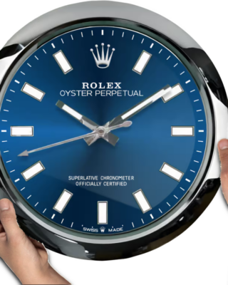 ROLEX WALL CLOCK – OYSTER PERPETUAL BLUE 2