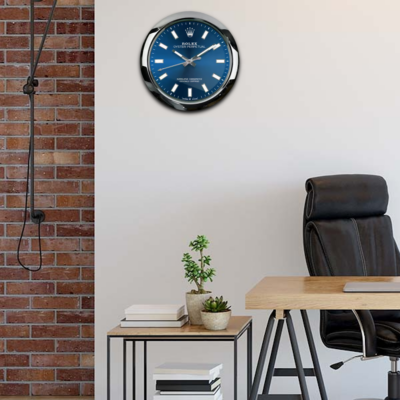 Replica ROLEX WALL CLOCK – OYSTER PERPETUAL BLUE Design Element