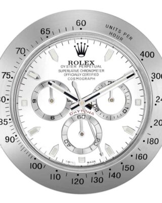 ROLEX WALL CLOCK – ROLEX DAYTONA SILVER 2