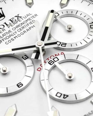 Replica ROLEX WALL CLOCK – ROLEX DAYTONA SILVER Close-Up Focus