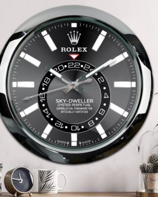 Replica ROLEX WALL CLOCK – SKY DWELLER Close-Up Focus