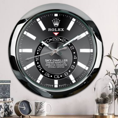 Replica ROLEX WALL CLOCK – SKY DWELLER Close-Up Focus