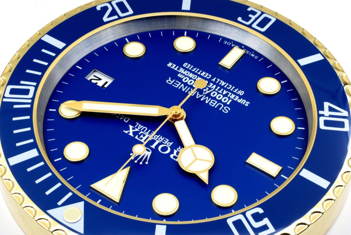 ROLEX WALL CLOCK SUBMARINER BLUESY