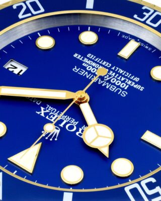 Replica ROLEX WALL CLOCK – SUBMARINER BLUESY Angle Detail
