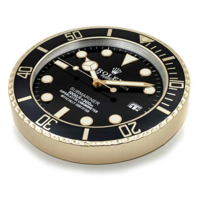 Replica ROLEX WALL CLOCK – SUBMARINER GOLD Close-Up Focus