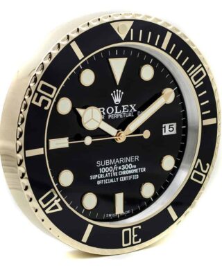 ROLEX WALL CLOCK – SUBMARINER GOLD