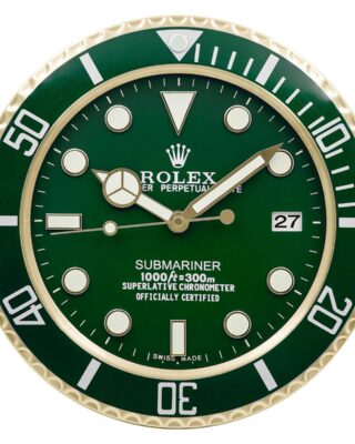 ROLEX WALL CLOCK – SUBMARINER GREEN GOLD