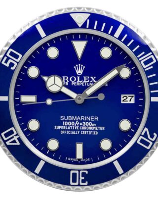 ROLEX WALL CLOCK – SUBMARINER VIVID BLUE DIAL