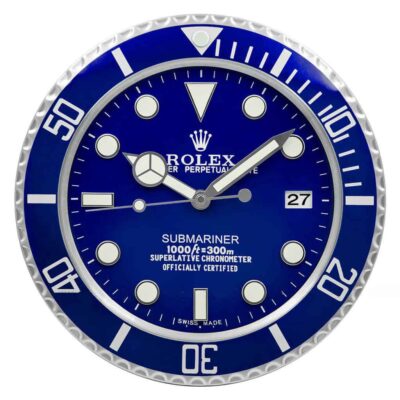 Replica ROLEX WALL CLOCK – SUBMARINER VIVID BLUE DIAL