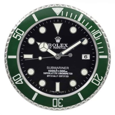 Replica ROLEX WALL CLOCK – SUBMARINER ‘STARBUCK‘ Perspective View