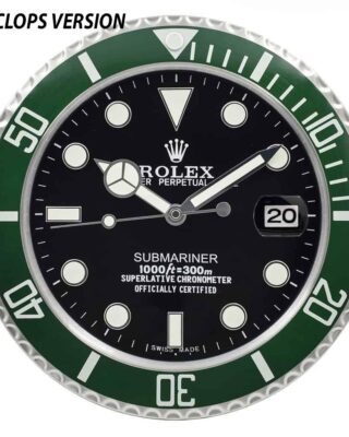 Replica ROLEX WALL CLOCK – SUBMARINER ‘STARBUCK‘ Angle Detail