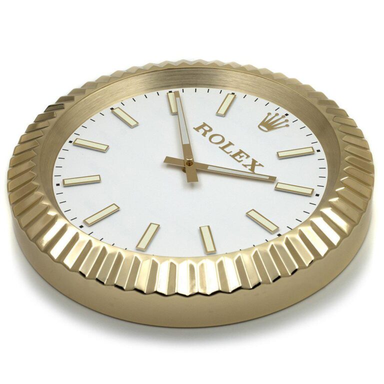 Replica ROLEX WALL CLOCK – WIMBLEDON OYSTER DATEJUST GOLD Design Element