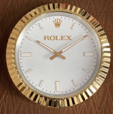 Replica ROLEX WALL CLOCK – WIMBLEDON OYSTER DATEJUST GOLD Feature Highlight