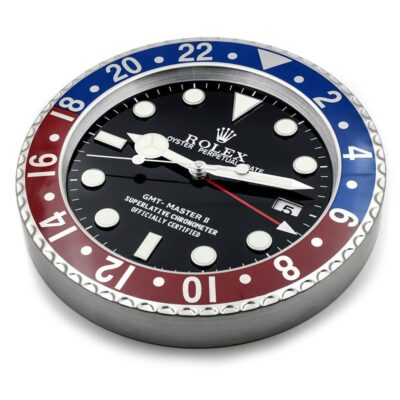 Replica ROLEX WALL CLOCK – “XL” GMT MASTER II Perspective View