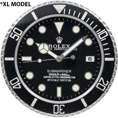 Replica ROLEX WALL CLOCK – “XL” SUBMARINER Perspective View