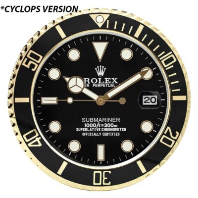Replica ROLEX WALL CLOCK – “XL” SUBMARINER Perspective View