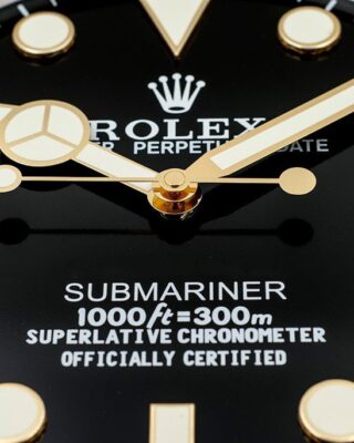 Replica ROLEX WALL CLOCK – “XL” SUBMARINER Close-Up Focus