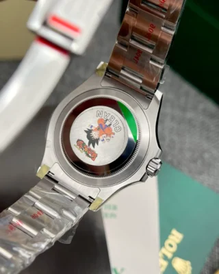 Replica Rolex GMT Master II Batman Black Dial Blue and Black Bezel Oyster Bracelet