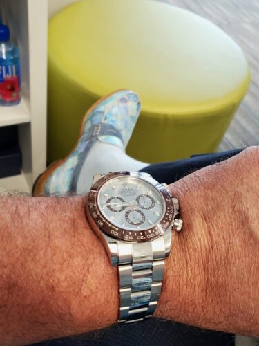 Click to view full screen Superclone Rolex Daytona 126506 "Platona" Open Caseback photo review