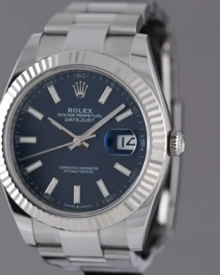 Replica Rolex Datejust Blue Dial 126334 Oyster Design Element