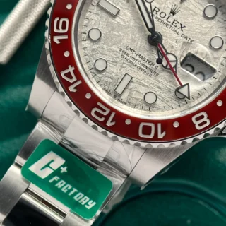 Replica Rolex GMT Master II Superman Meteorite Dial Blue Red Bezel