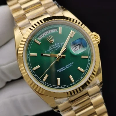 Replica Rolex Day-Date II Green Dial 128238 Feature Highlight