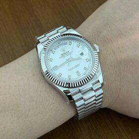 Superclone Rolex Day-Date 41mm Silver Dial 41995 photo review