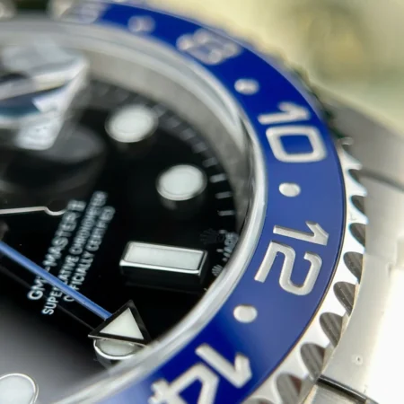 Replica Rolex GMT Master II Batgirl Black Dial Blue And Black Bezel Jubilee Bracelet