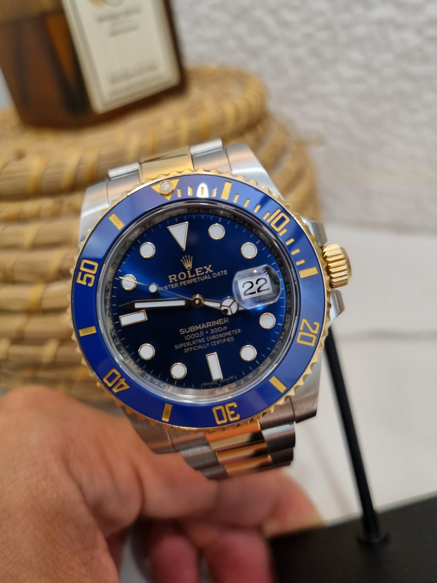 Superclone Rolex Submariner 40mm Blue Dial 116613LB "Bluesy" photo review