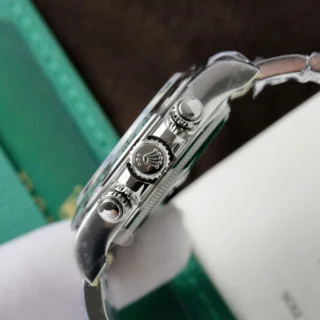 Replica Rolex Daytona Silver Dial Steel Bezel Oyster Bracelet