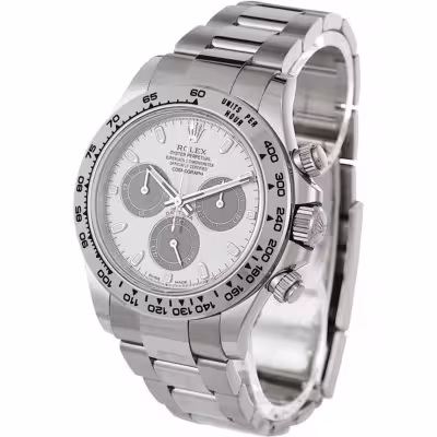 Superclone Rolex Daytona Silver Dial 116509 Perspective View