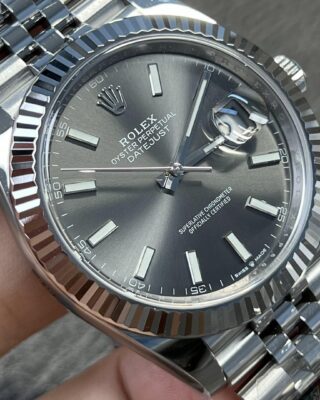 Superclone Rolex Datejust Rhodium Dial 126334 Jubilee Design Element