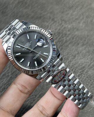 Superclone Rolex Datejust Rhodium Dial 126334 Jubilee Angle Detail