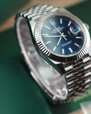 Replica Rolex Datejust Blue Dial 126334 Jubilee Design Element