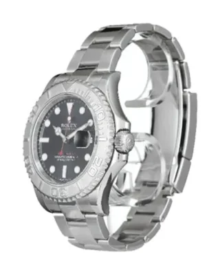 Replica Rolex Yacht-Master Black Dial 116622 Angle Detail