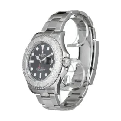 Replica Rolex Yacht-Master Black Dial 116622 Angle Detail