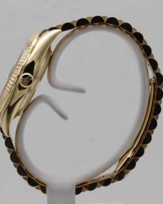 Superclone Rolex Day-Date Black Dial 228238 Angle Detail