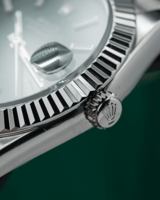 Replica Rolex Datejust Mint Green Dial fluted Bezel Jubilee Bracelet