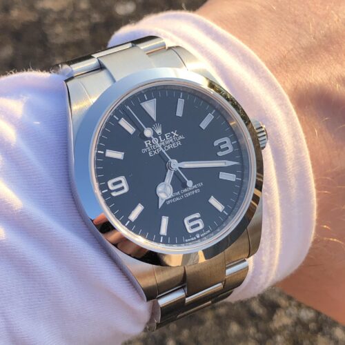 Click to view full screen Superclone Rolex Explorer Black Dial 224270 photo review
