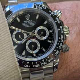 Superclone Rolex Daytona "Reverse Panda" Black Dial 116500LN