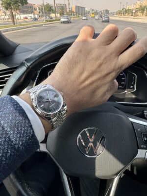 Click to view full screen Superclone Rolex Datejust Rhodium Dial 126333 "Wimbledon" Flutted/Jubilee 41 mm photo review